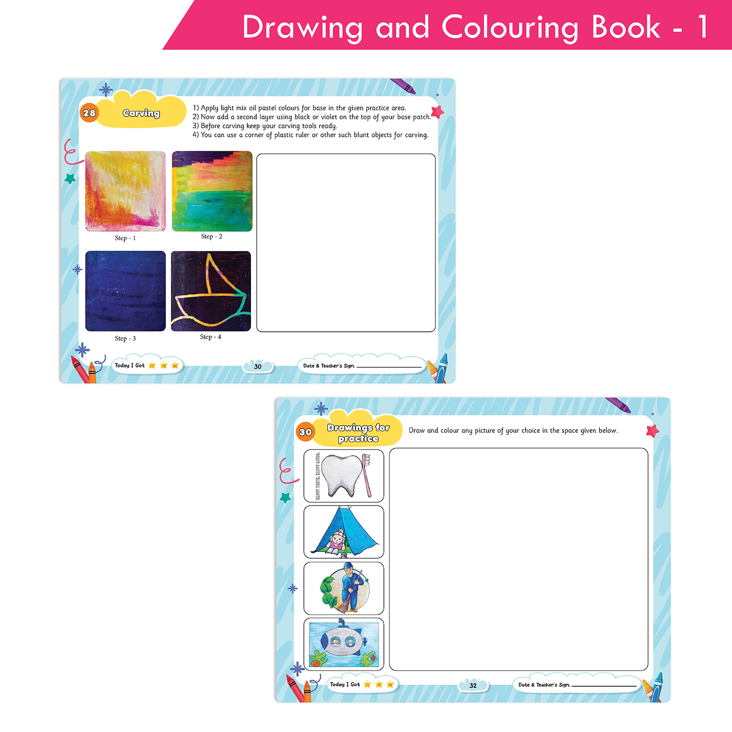 Rising Star Drawing and Colouring Book 1 - Image 8