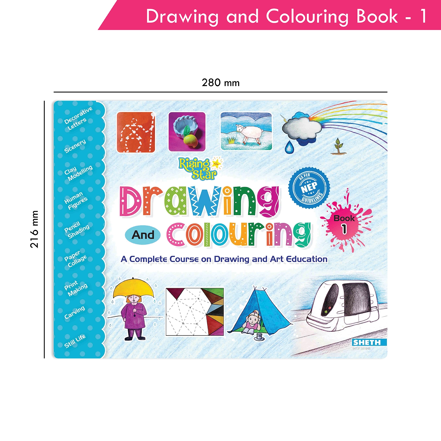 Rising Star Drawing and Colouring Book 1 - Image 9