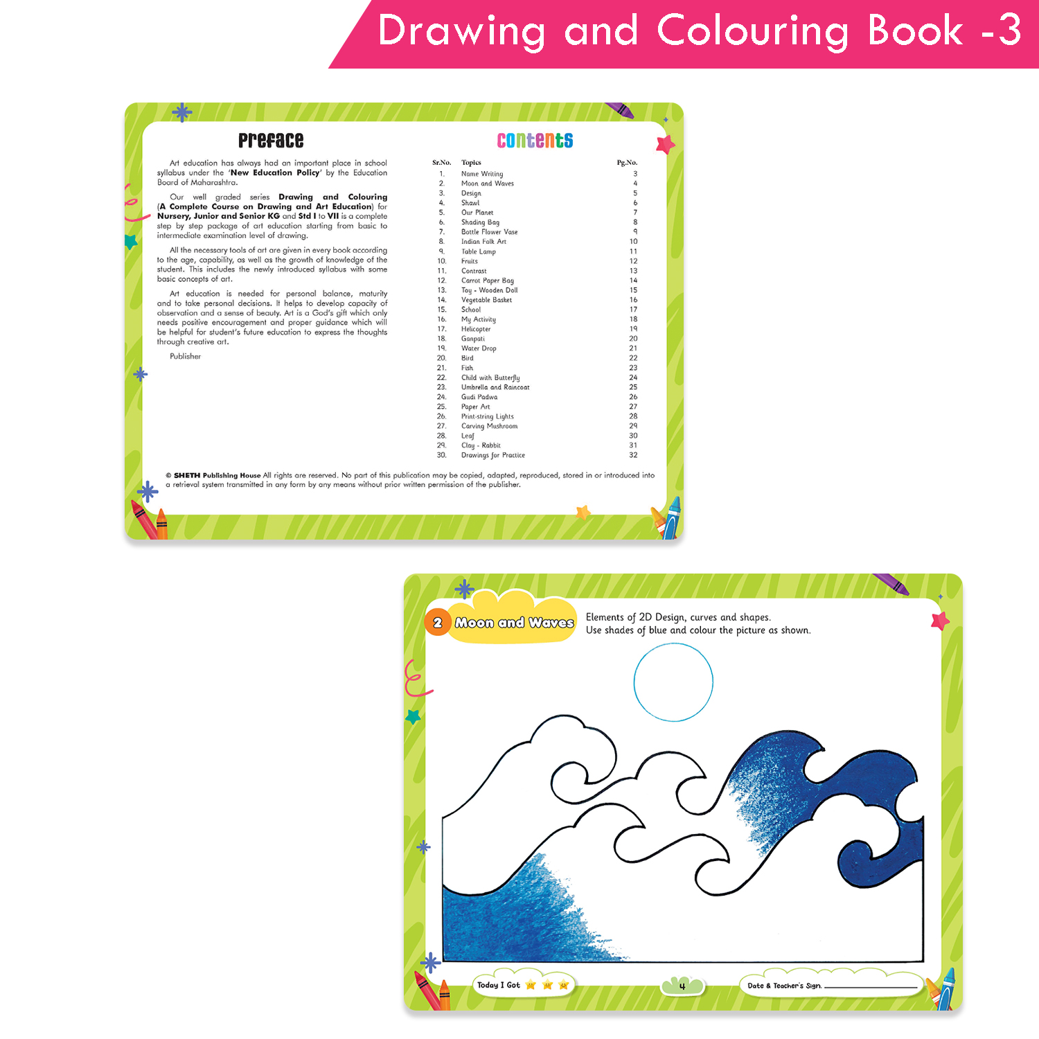 Rising Star Drawing and Colouring Book 3 - Image 2