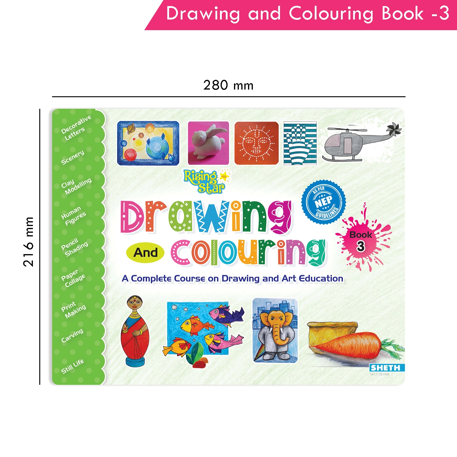 Rising Star Drawing and Colouring Book 3 - Image 9