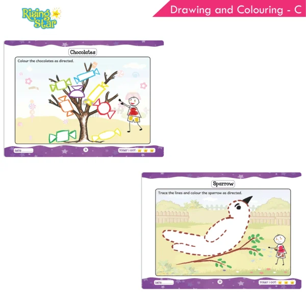 Rising Star Drawing and Colouring Book C - Image 6