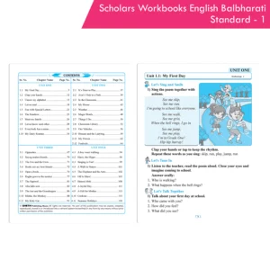 CCE Pattern Nigam Scholar Workbooks English Balbharati Standard - 1 (Maharashtra State Board Syllabus Books)
