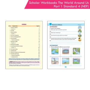 Scholar Workbooks Environmental Studies (EVS) The World Around Us Part 1 - Standard - 4 (NEP 2020 and SCF-FS 2024)