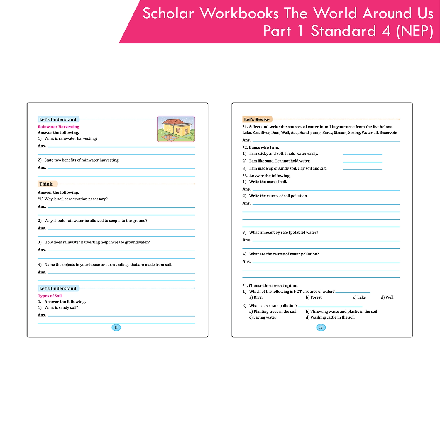 Scholar Workbooks Environmental Studies (EVS) The World Around Us Part 1 - Standard - 4 (NEP 2020 and SCF-FS 2024) - Image 4