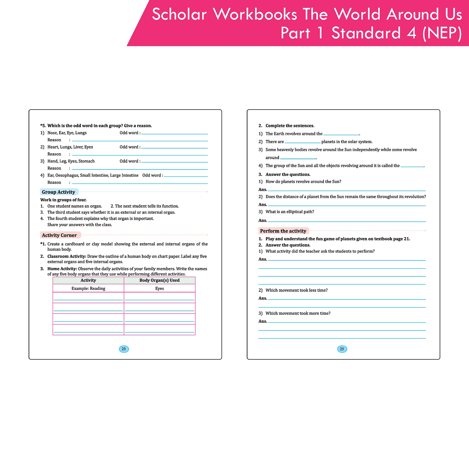 Scholar Workbooks Environmental Studies (EVS) The World Around Us Part 1 - Standard - 4 (NEP 2020 and SCF-FS 2024) - Image 7