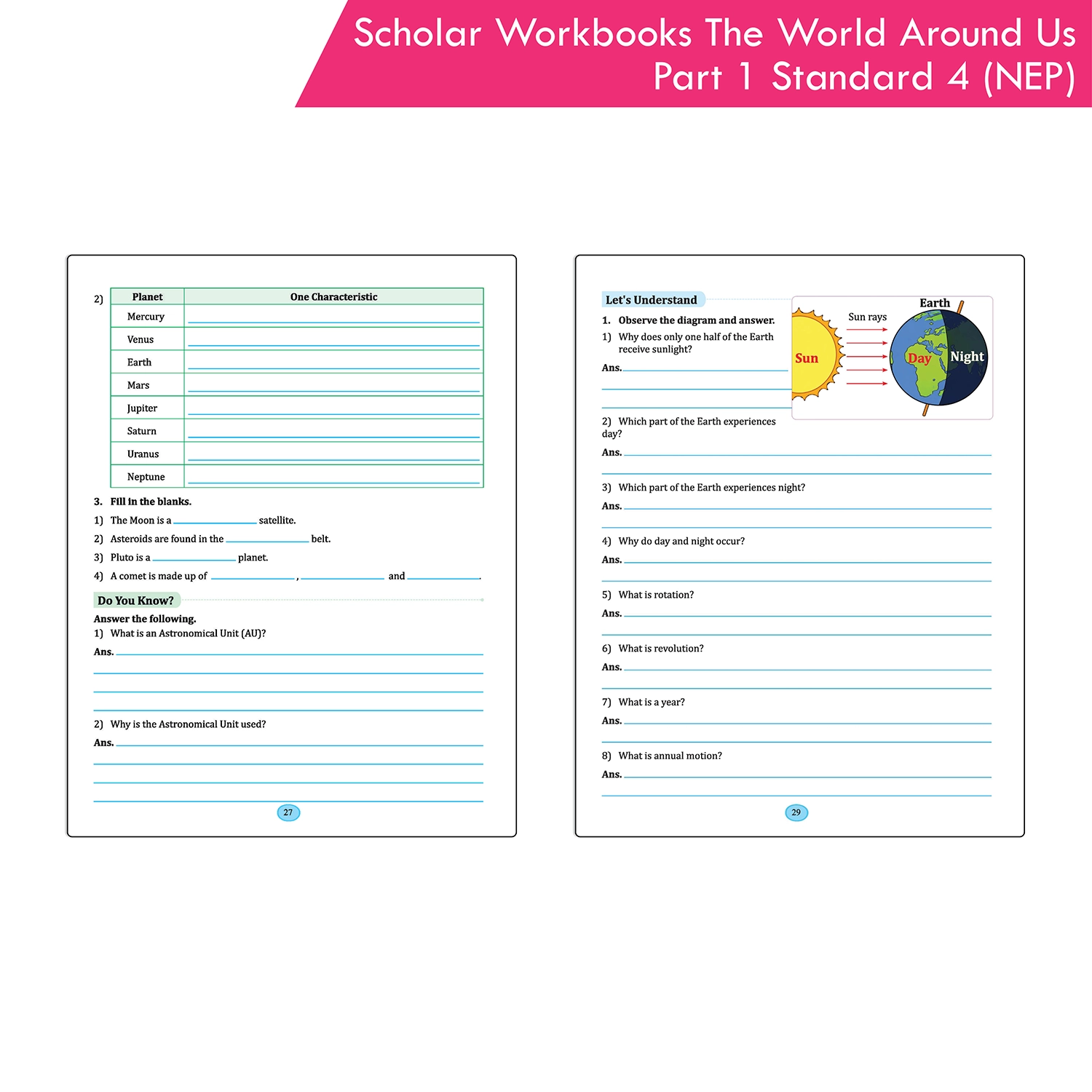 Scholar Workbooks Environmental Studies (EVS) The World Around Us Part 1 - Standard - 4 (NEP 2020 and SCF-FS 2024) - Image 8