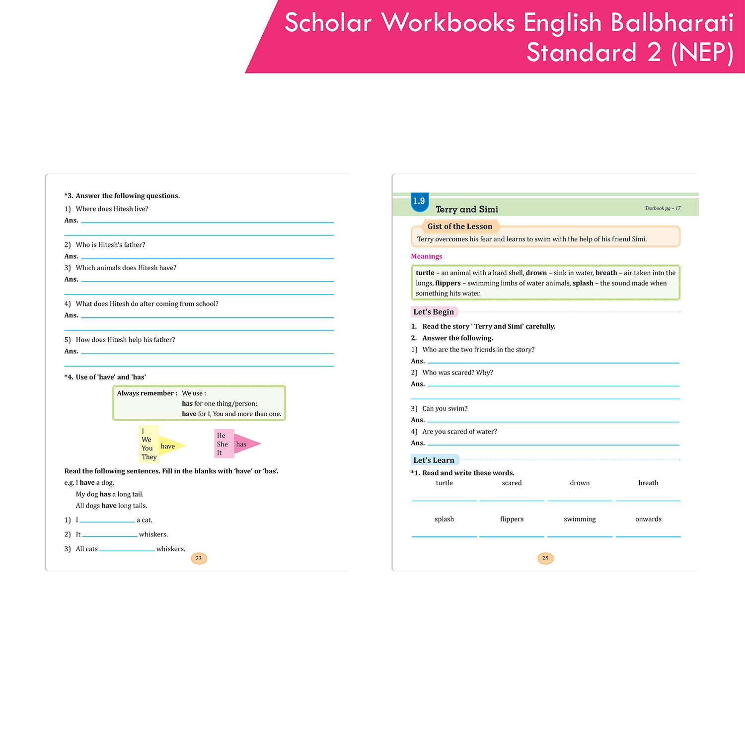 Scholar Workbook English Balbharati Standard 2 | NEP 2020 | Maharashtra State Board Syllabus Books - Image 7