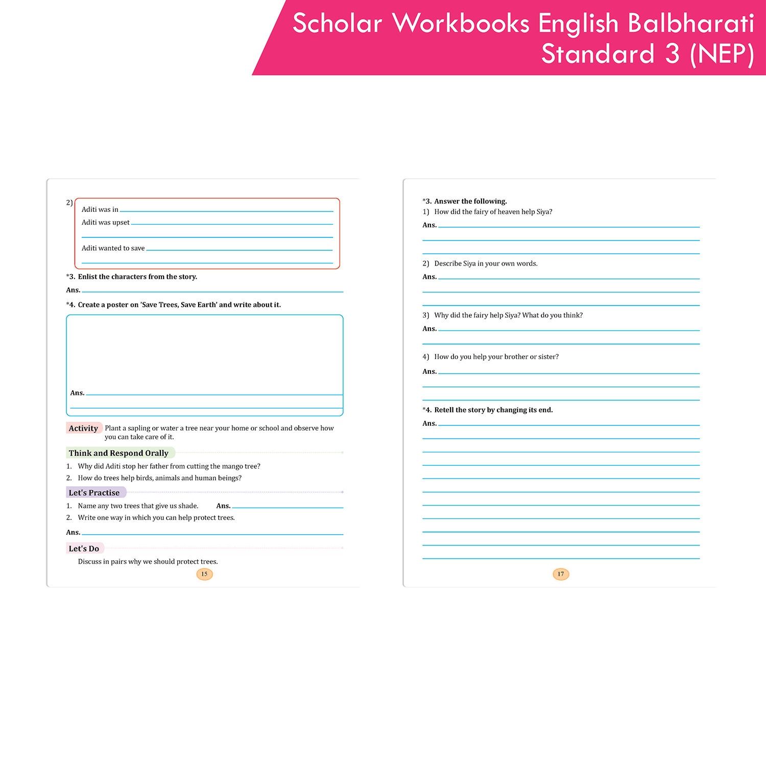 Scholar Workbook English Balbharati Standard 3 | NEP 2020 | Maharashtra State Board Syllabus Books - Image 5