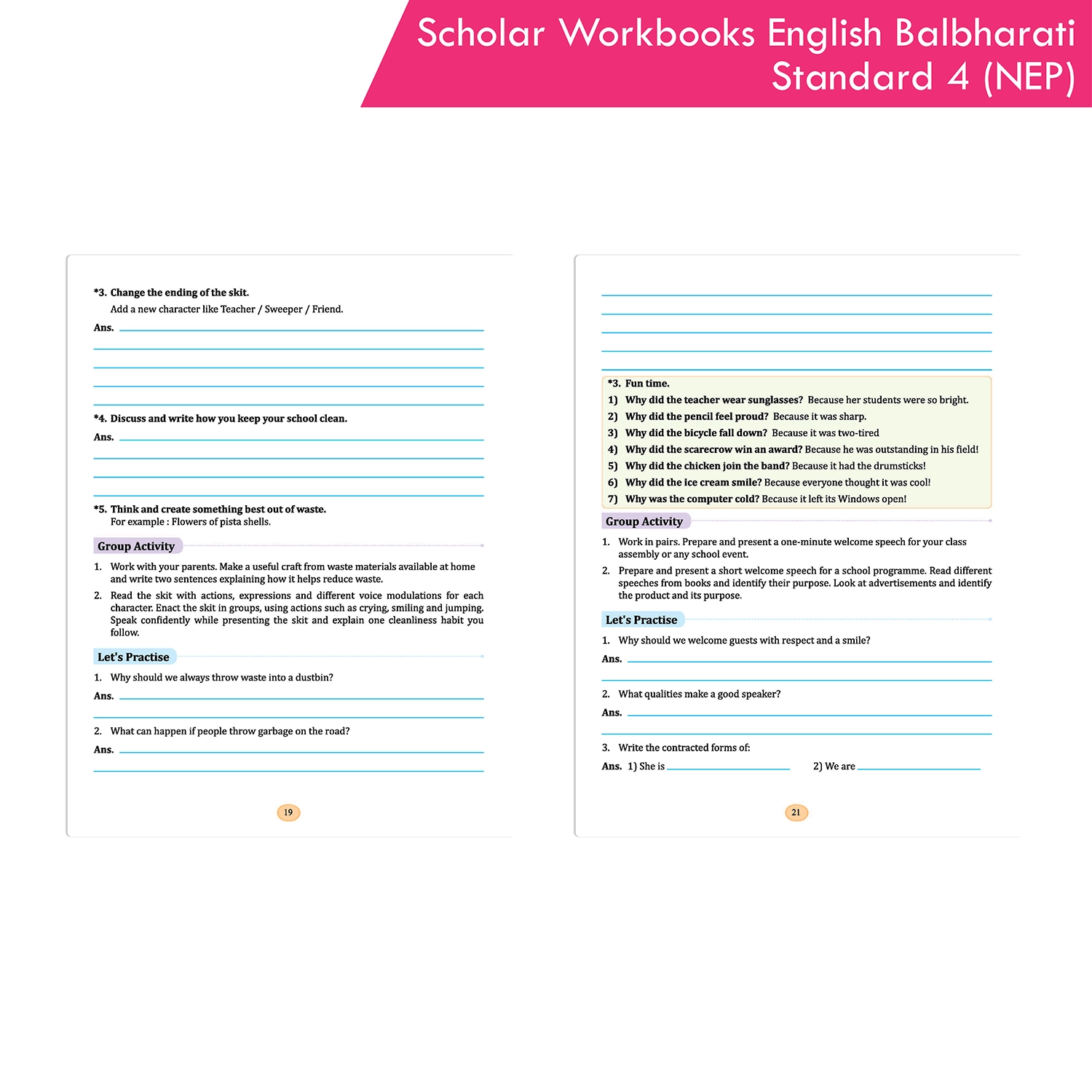 Scholar Workbook English Balbharati Standard 4 | NEP 2020 | Maharashtra State Board Syllabus Books - Image 6