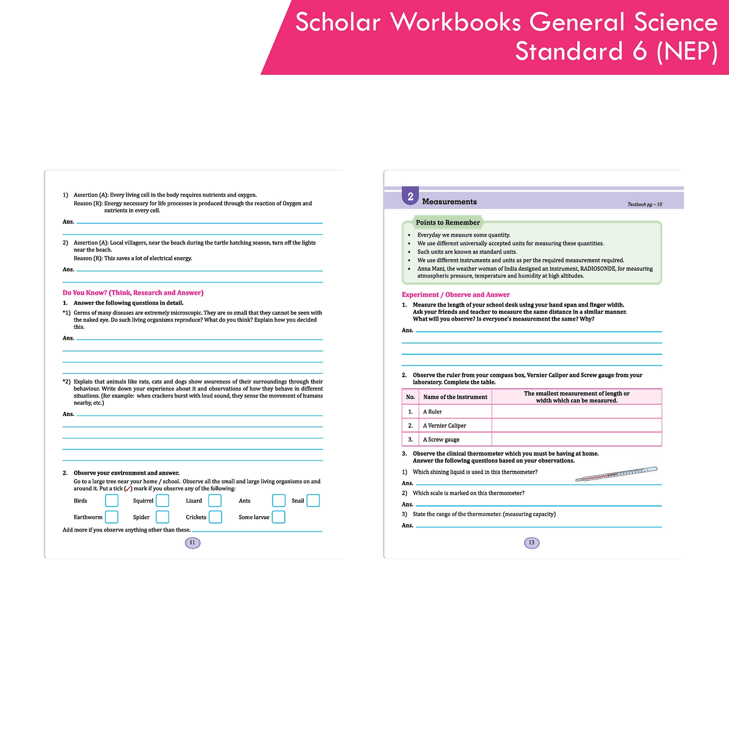 Scholar Workbooks General Science Standard 6 | Maharashtra State Board | NEP 2020 & SCF-FS 2024 - Image 4