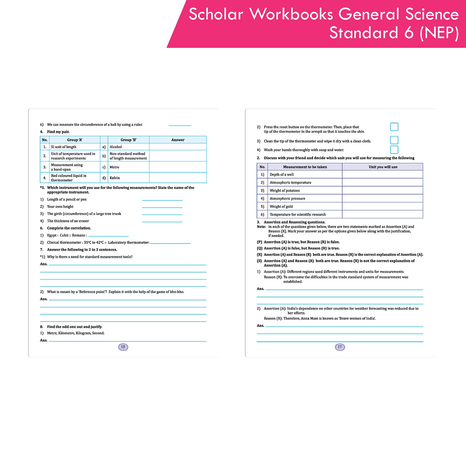 Scholar Workbooks General Science Standard 6 | Maharashtra State Board | NEP 2020 & SCF-FS 2024 - Image 5