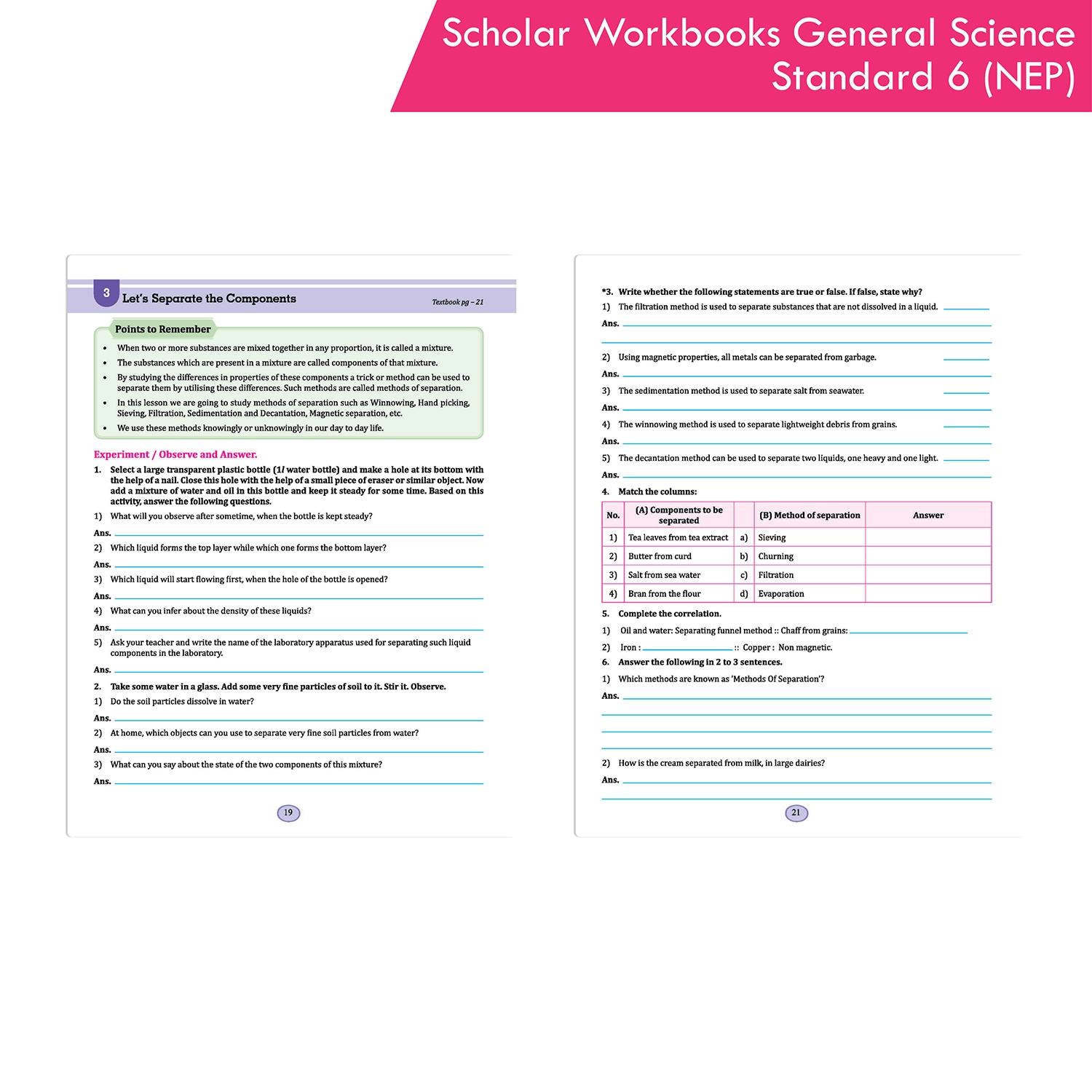 Scholar Workbooks General Science Standard 6 | Maharashtra State Board | NEP 2020 & SCF-FS 2024 - Image 6