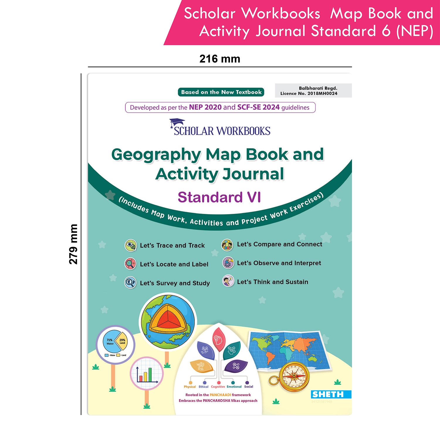 Scholar Workbooks Geography Map Book and Activity Journal Standard 6 (NEP 2020 and SCF-SE 2024) - Image 9