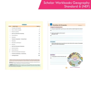 Scholar Workbooks Geography Standard 6 | Maharashtra State Board | NEP 2020 and SCF-SE 2024