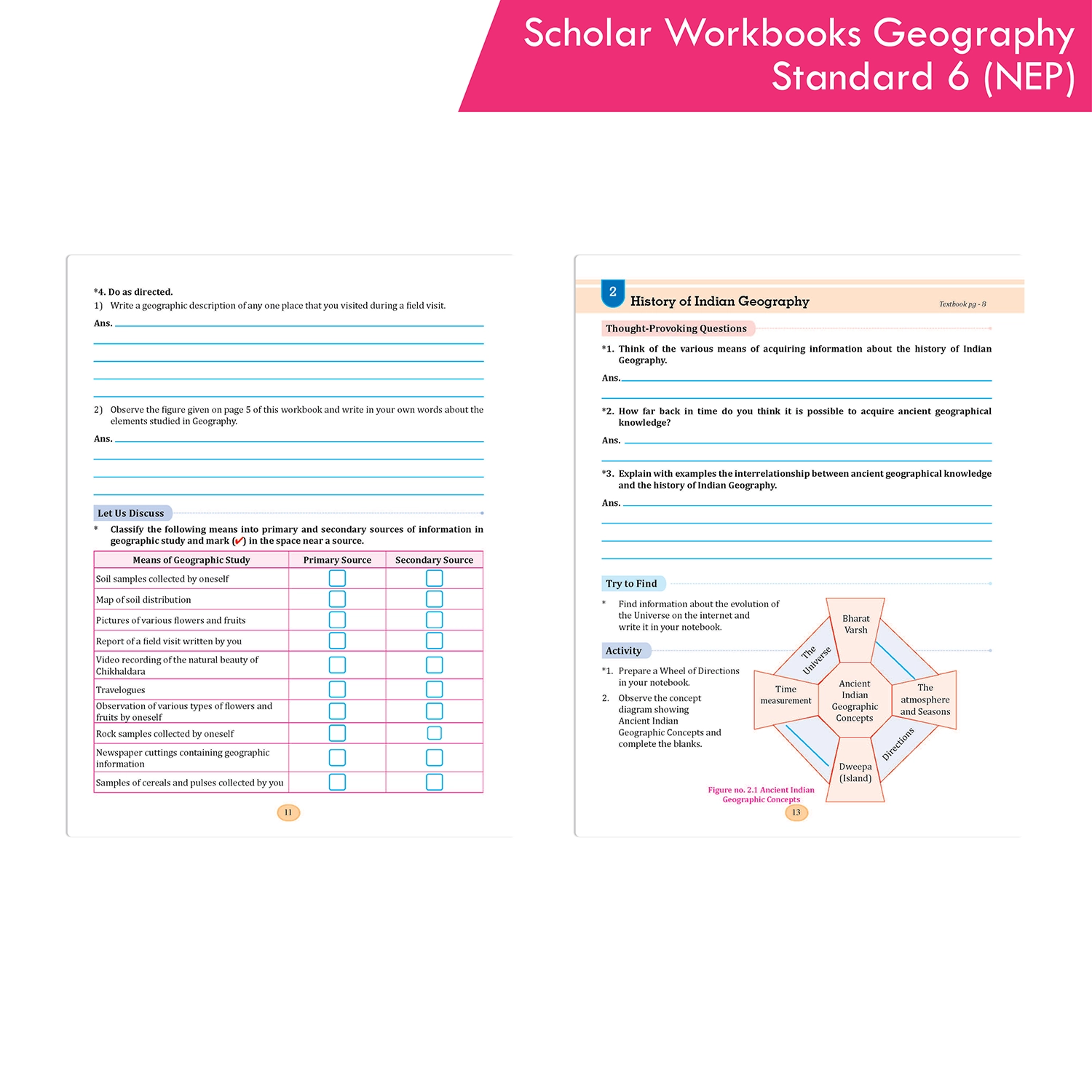 Scholar Workbooks Geography Standard 6 | Maharashtra State Board | NEP 2020 and SCF-SE 2024 - Image 4