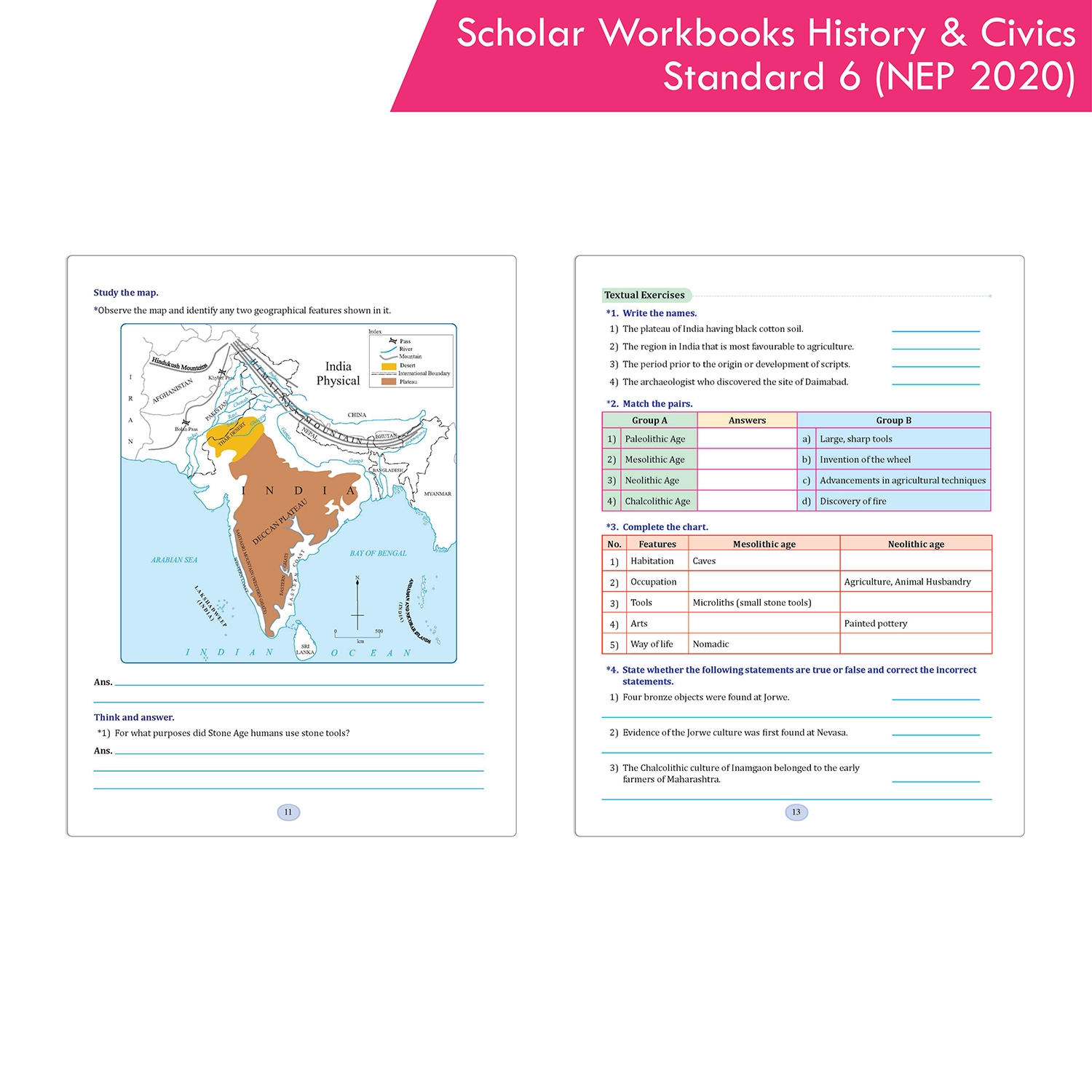 Scholar Workbooks History and Civics Standard 6 | NEP 2020 and SCF-SE 2024 | Maharashtra State Board - Image 4