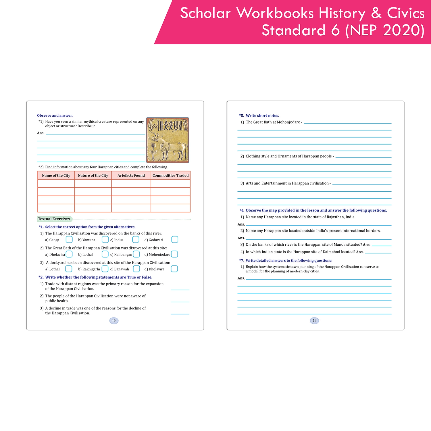 Scholar Workbooks History and Civics Standard 6 | NEP 2020 and SCF-SE 2024 | Maharashtra State Board - Image 6