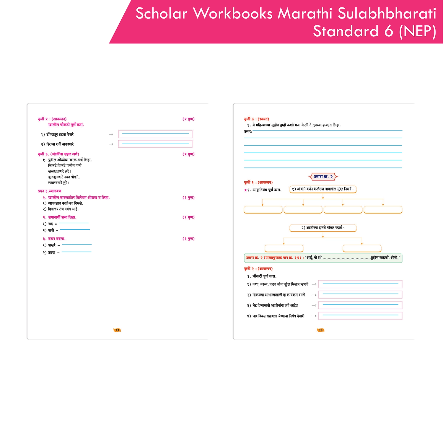 Scholar Workbooks Shiku Marathi Anandane Marathi Workbook Standard 6 | NEP 2020 and SCF-FS 2024 | Maharashtra State Board - Image 7