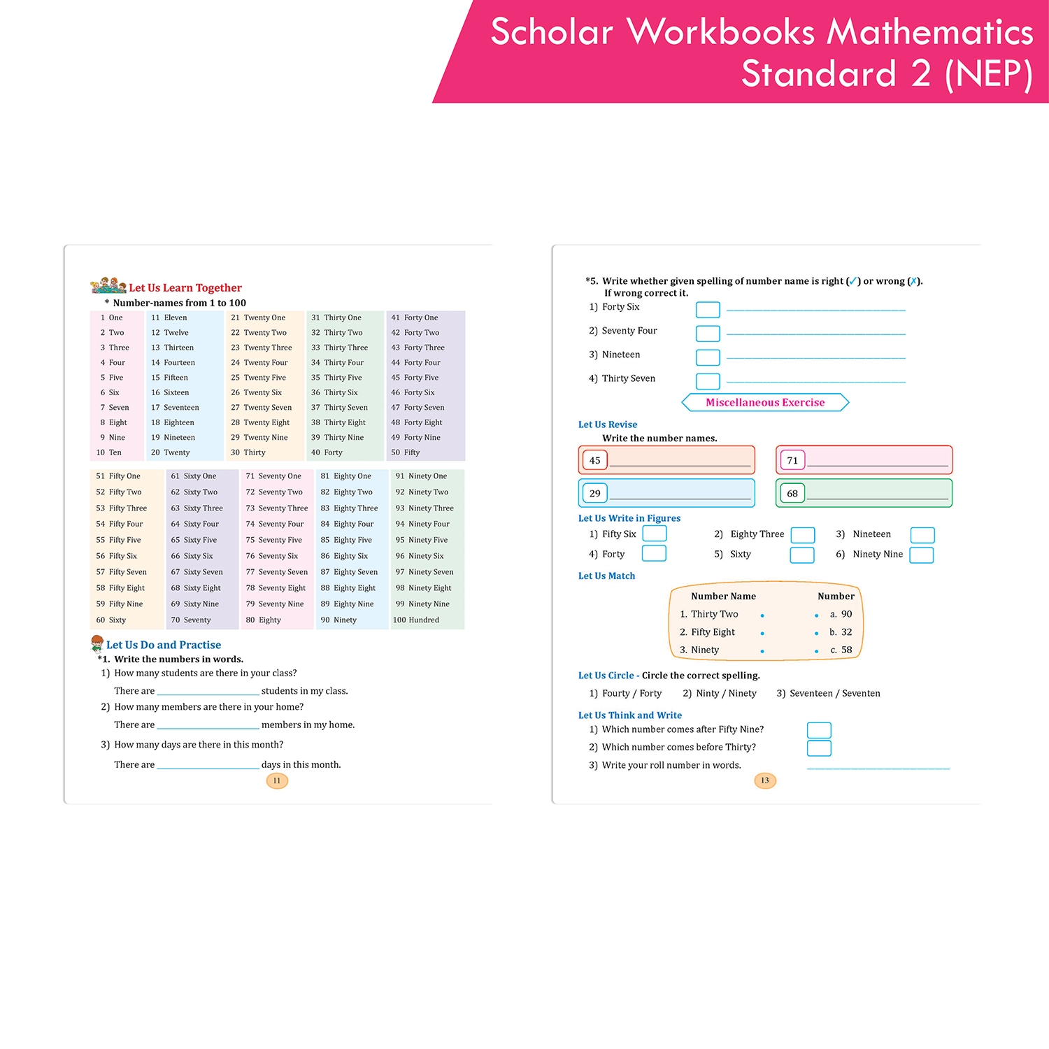 Scholar Workbooks Mathematics Standard 2 | NEP 2020 | Maharashtra State Board Syllabus Books - Image 4