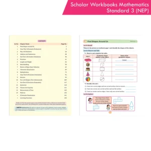 Scholar Workbooks Mathematics Standard 3 - Maharashtra Board Maths Workbook | NEP 2020 and SCF-FS 2024