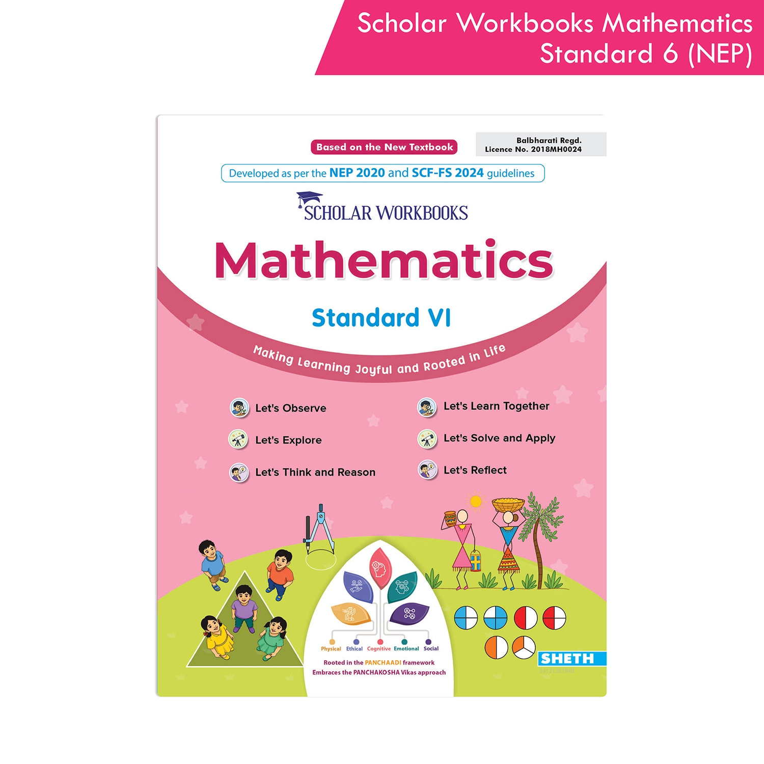 Scholar Workbooks Mathematics Workbook Standard 6 | NEP 2020 | Maharashtra State Board Syllabus Books