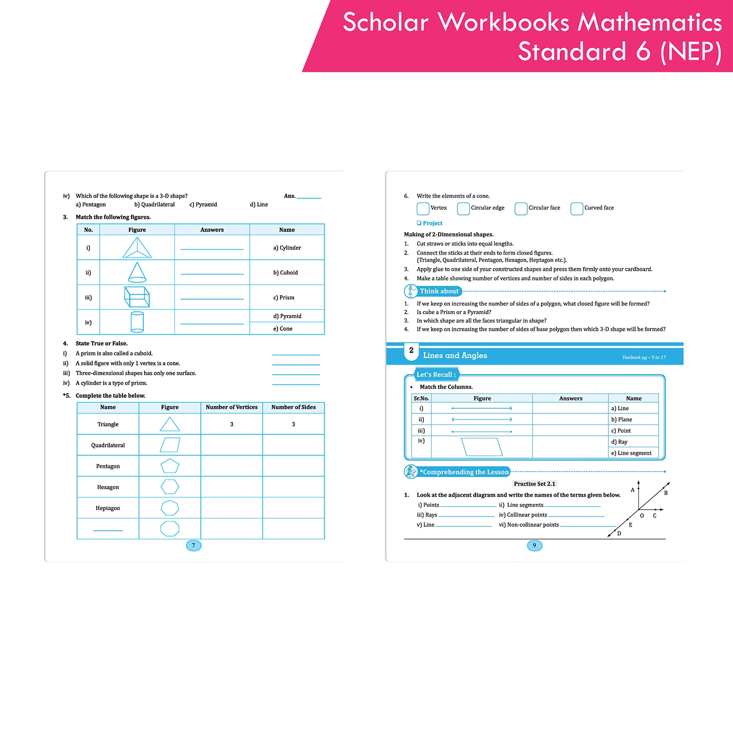 Scholar Workbooks Mathematics Workbook Standard 6 | NEP 2020 | Maharashtra State Board Syllabus Books - Image 3