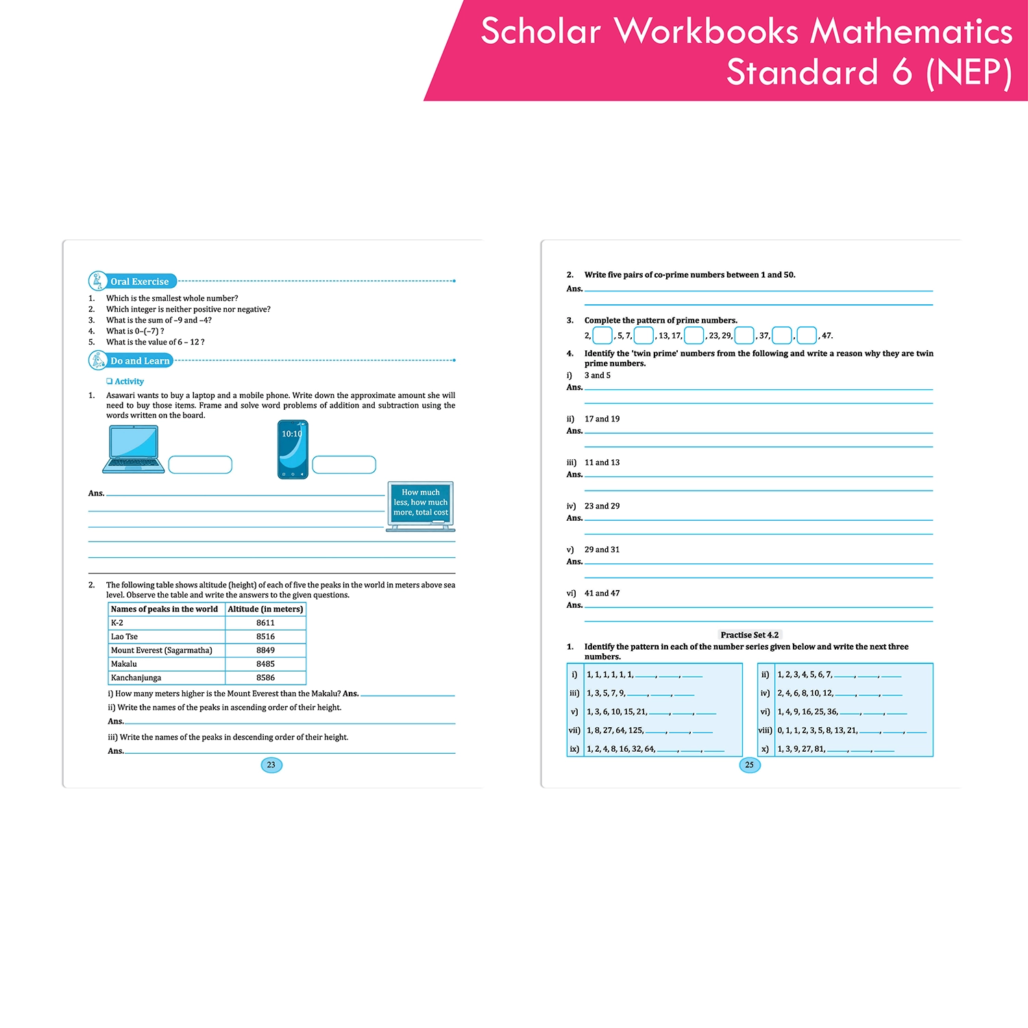 Scholar Workbooks Mathematics Workbook Standard 6 | NEP 2020 | Maharashtra State Board Syllabus Books - Image 7
