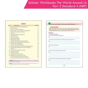 Scholar Workbooks Environmental Studies (EVS) Shivachhatrapati – The World Around Us Part 2 for Standard 4 | Maharashtra State Board | NEP 2020