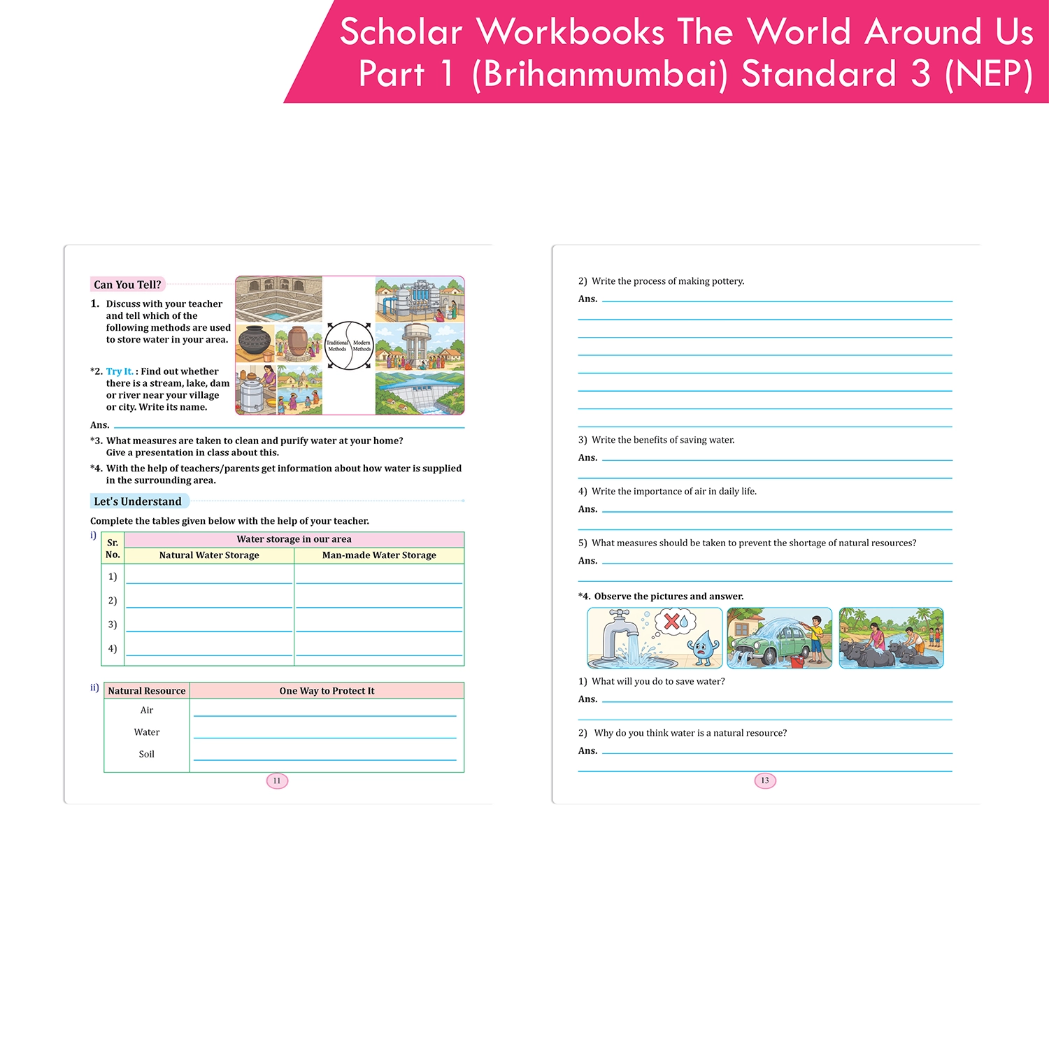 Scholar Workbooks Environmental Studies (EVS) The World Around Us Part 1 (Brihanmumbai) Standard 3 - Image 4