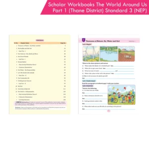 Scholar Workbooks Environmental Studies (EVS) The World Around Us Part 1 (Thane District) Standard 3 (NEP 2020)