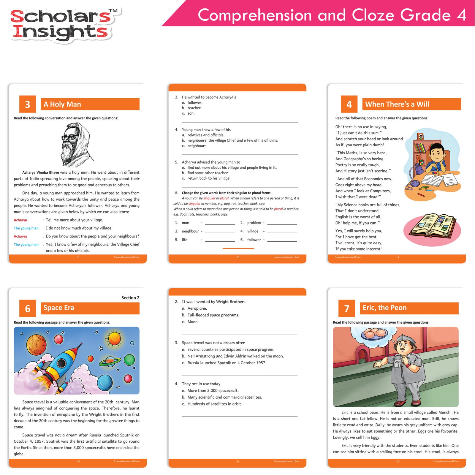 Scholars Insights Comprehension and Cloze Grade 4 4 1
