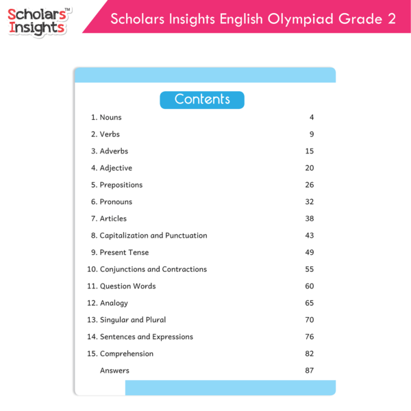 Scholars Insights English Olympiad Grade 2 - Image 2