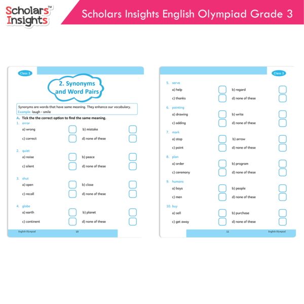 Scholars Insights English Olympiad Grade 3 - Image 4