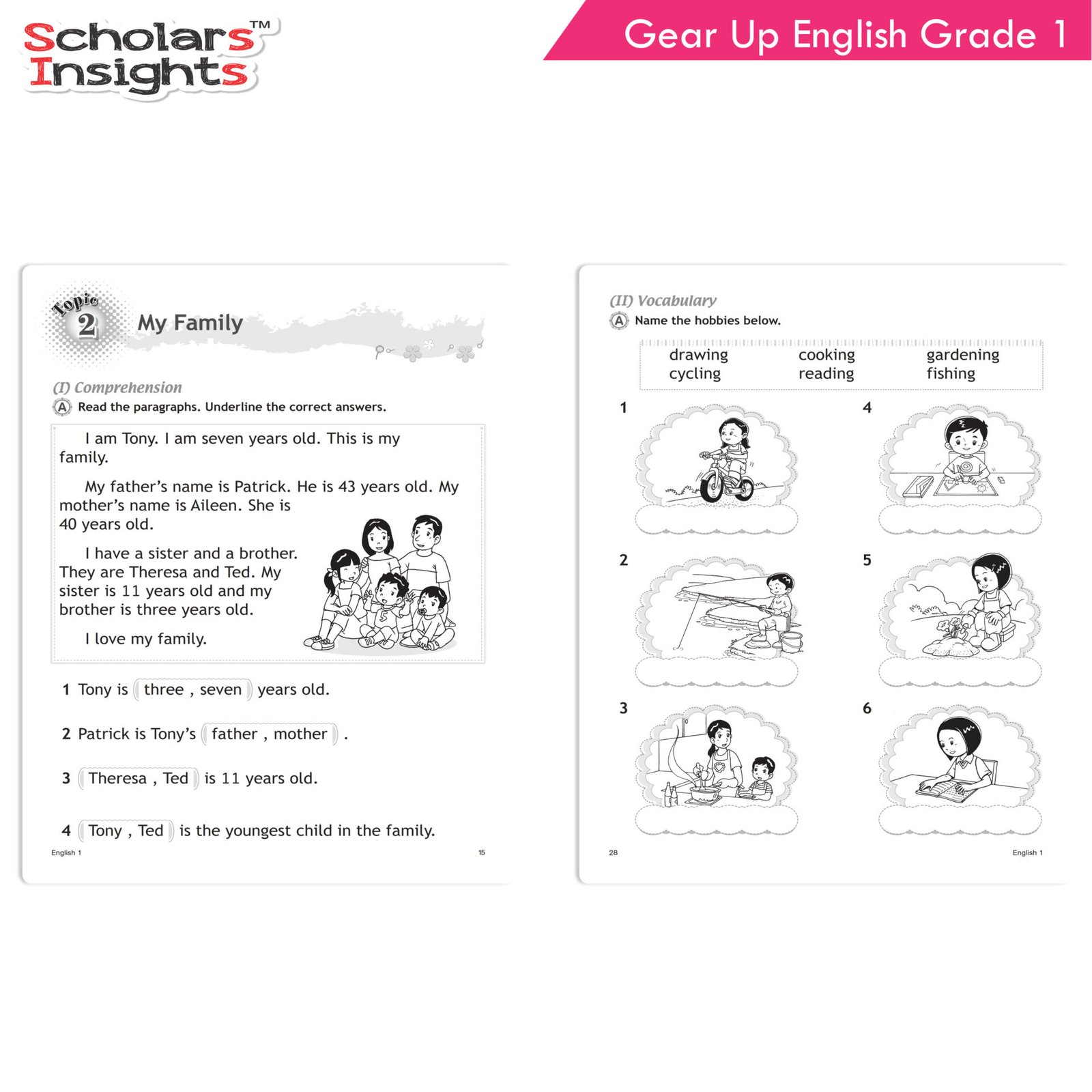 Scholars Insights Gear Up English Grade 1 5