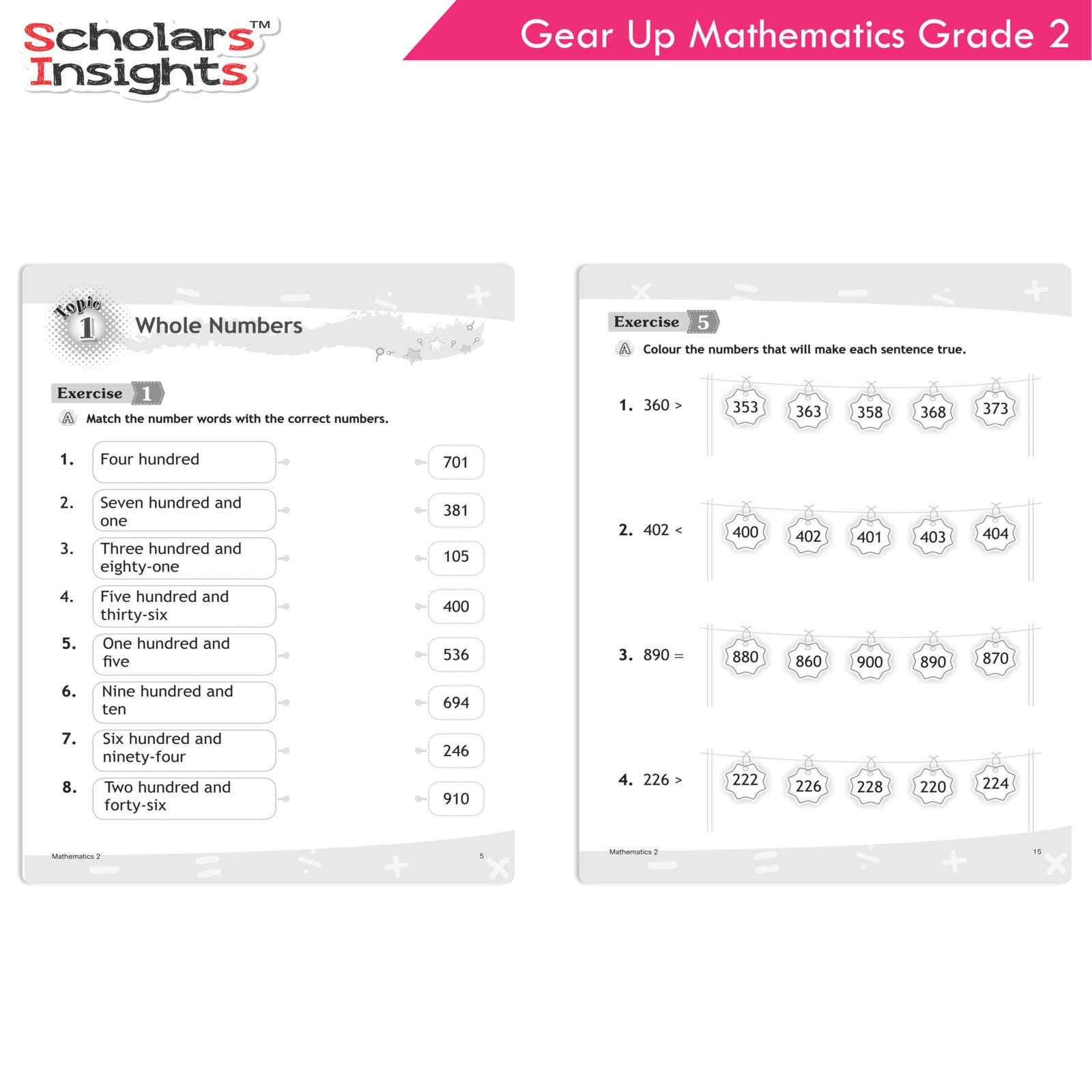 Scholars Insights Gear Up Mathematics Grade 2 4