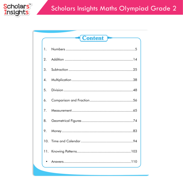 Scholars Insights Maths Olympiad Grade 2 - Image 2