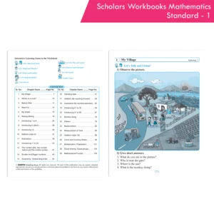 CCE Pattern Nigam Scholar Workbook Mathematics Workbook Standard - 1 (Maharashtra State Board Syllabus Books)