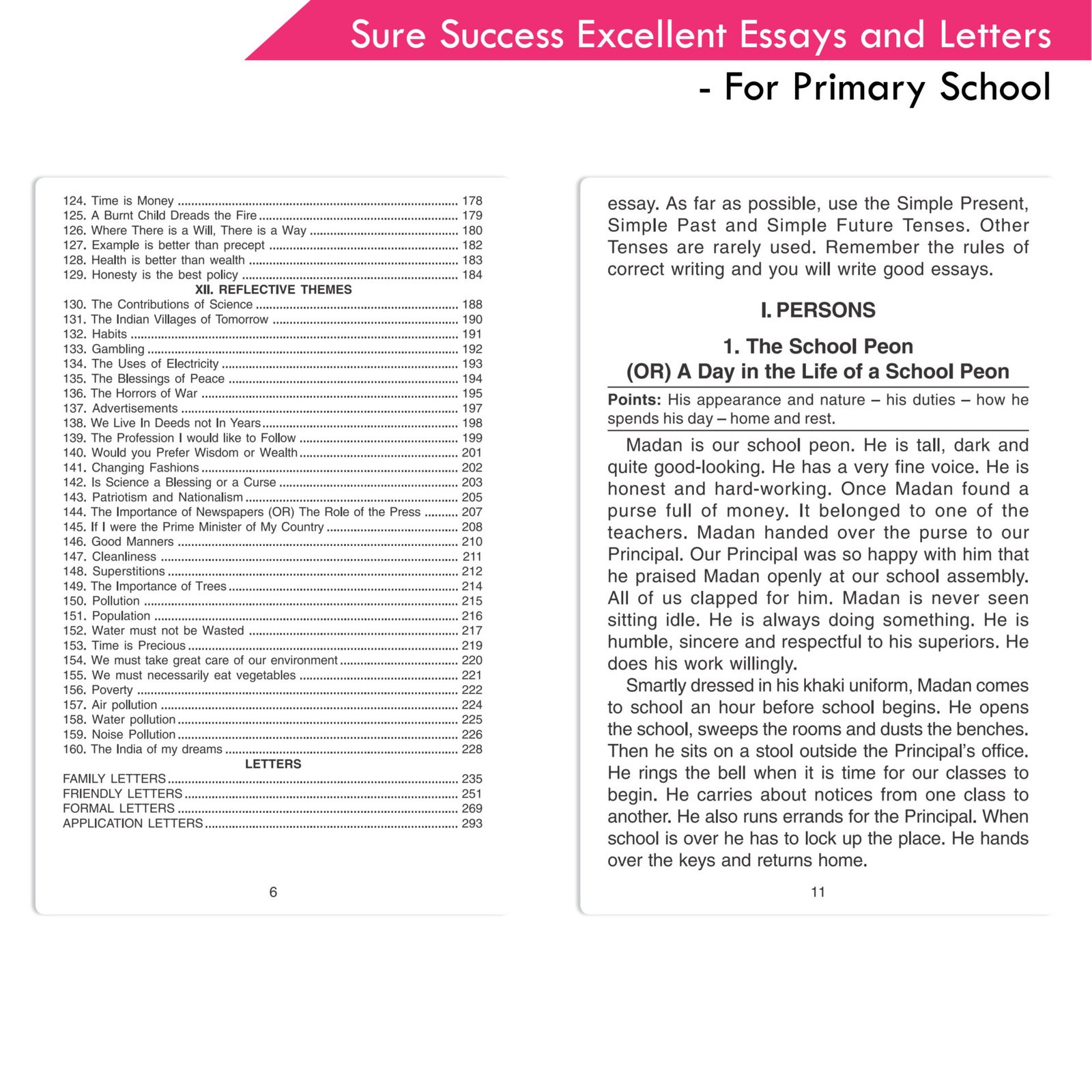 Sure Success Excellent Essays and Letters For Primary School 5
