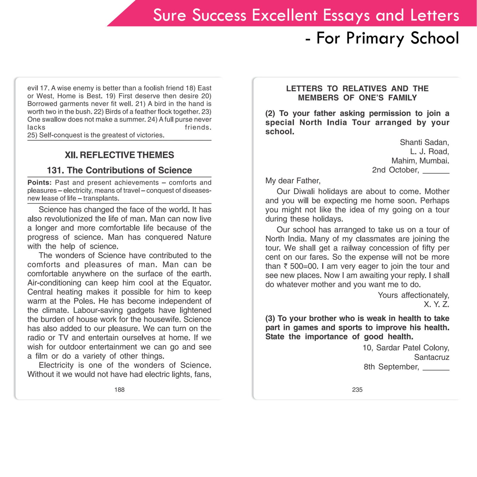 Sure Success Excellent Essays and Letters For Primary School 9