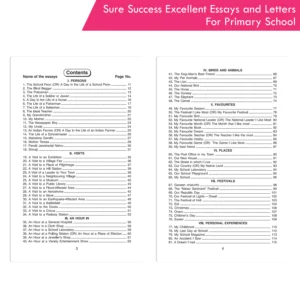 Sure Success Excellent Essays and Letters For Primary School