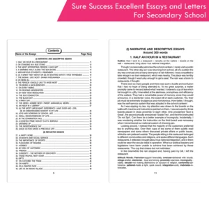 Sure Success Essays and Letters - For Secondary School
