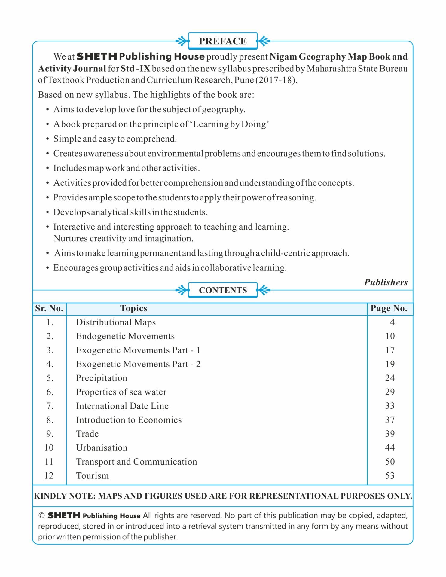 CCE Pattern Nigam Scholar Workbooks Geography Map Book And Activity Journal Standard 9 2