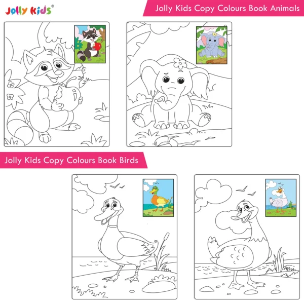 Jolly Kids Big Copy Colour Books Set of 8| Early Learners Trace and Colouring Activities Book for Kids Age 3-6 Years - Image 4
