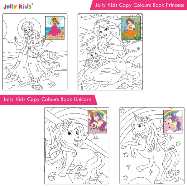 Jolly Kids Big Copy Colour Books Set of 8| Early Learners Trace and Colouring Activities Book for Kids Age 3-6 Years - Image 7