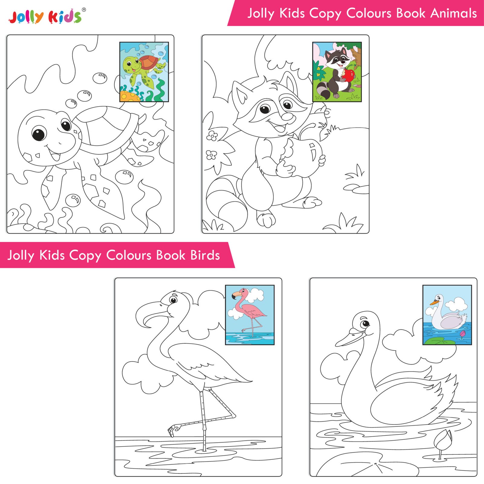 Jolly Kids Copy Colour 16 Pages Set of 8 Pg 4