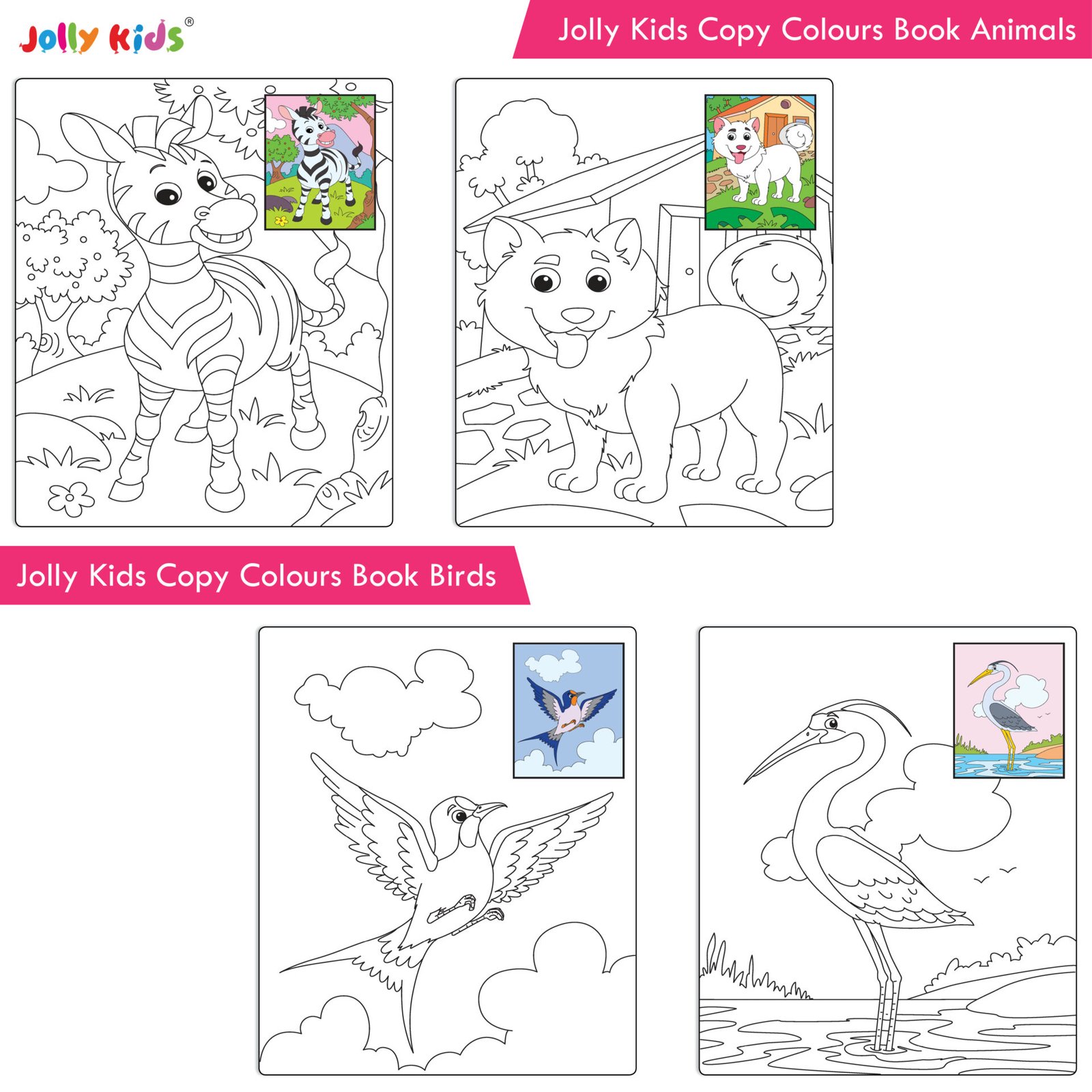 Jolly Kids Copy Colour 16 Pages Set of 8 Pg 7