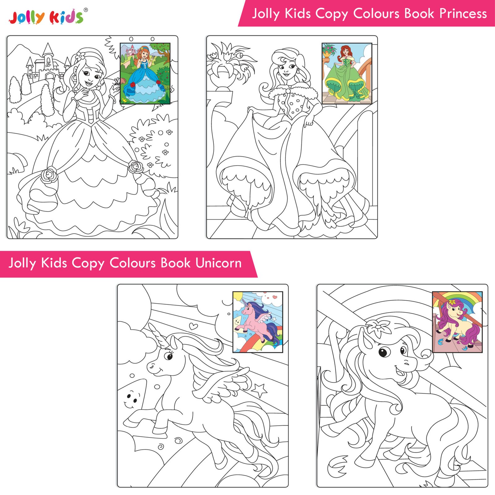 Jolly Kids Copy Colour 32 Pages Set of 8 Pg 3