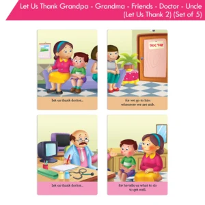 Jolly Kids Let Us Thank Grandpa-Grandma-Friends-Doctor-Uncle (Let Us Thank 2) (Set of 5)