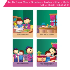 Jolly Kids Let Us Thank Mom-Grandma-Brother-Sister-Uncle (Let Us Thank 1) (Set of 5)