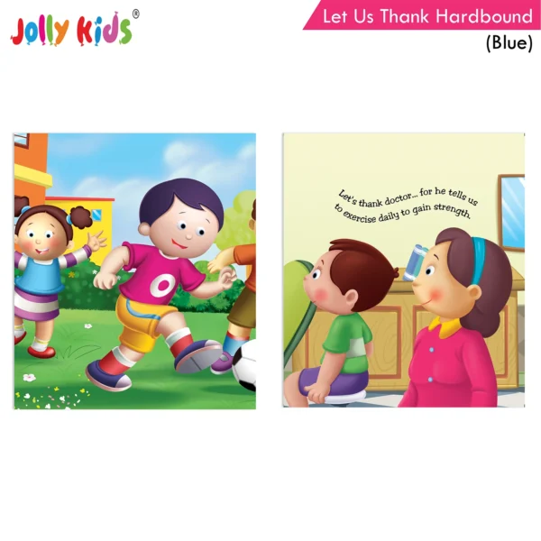 Jolly Kids Let Us Thank Grandpa- Grandma-Friends-Doctor-Teacher (Hardbound) (Blue) - Image 8